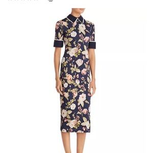 Alice and Olivia
Delora Collared Floral Print Midi Dress